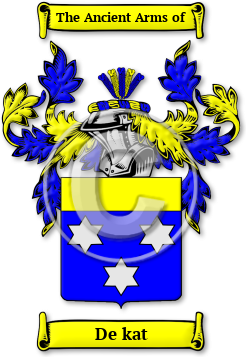 De kat Family Crest Download (jpg) Legacy Series - 150 DPI